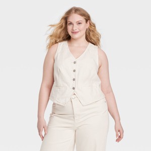 Women's Denim Vest - Universal Thread™ - 1 of 3