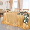 Wikineon Gold Sequin Tablecloth Glitter Tablecloth 60x102 Inches Classy Elegant Tablecloth for Christmas Halloween Theme Parties Table Decorations - 4 of 4