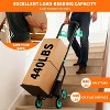 Clearance, Stair Climbing Hand Truck, Heavy Duty Folding Dolly Cart, 6 Wheels, 440 lbs Capacity, Retractable Handle - 4 of 4