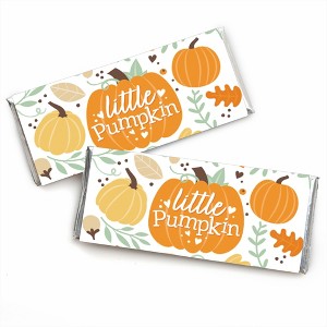 Big Dot of Happiness Little Pumpkin - Candy Bar Wrapper Fall Birthday Party or Baby Shower Favors - Set of 24 - 1 of 4