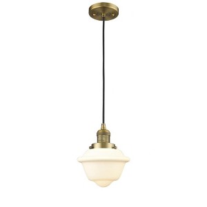 Oxford - 1 Light Cord Hung Mini Pendant In Traditional Style-8 Inches Tall and 7.5 Inches Wide - 1 of 1