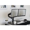Mount-It! Dual Monitor Arm Mount Desk Stand Two Articulating Gas Spring Height Adjustable Arms | Fits Up To 32" | C-Clamp and Grommet Bases | Black - 4 of 4