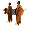 HalloweenCostumes.com Large   Disney and Pixar Toy Story Slinky Dog Adult Costume, Yellow/Brown - 4 of 4
