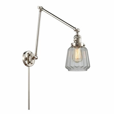 Chatham - 1 Light Double Extension Swing Arm Wall Sconce In Art Deco Style-30 Inches Tall and 8 Inches Wide