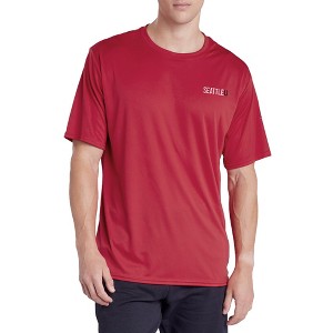 Seattle University Adult Men's Sport Active T-Shirt Left Chest Logo, Red - 1 of 4