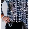 Women's Turn-Up Cuff 3/4 Sleeve Button Shimmer Woven Shirt - Multiples - 4 of 4