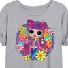 Women's - LOL Surprise! - Skater Chick w/ Flowers Oversized Graphic T-Shirt - 2 of 4