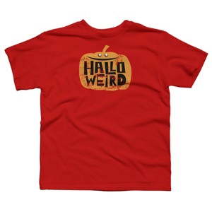 Boy's Design By Humans Halloween Halloweird By Spindriftdesigns T-Shirt - 1 of 2