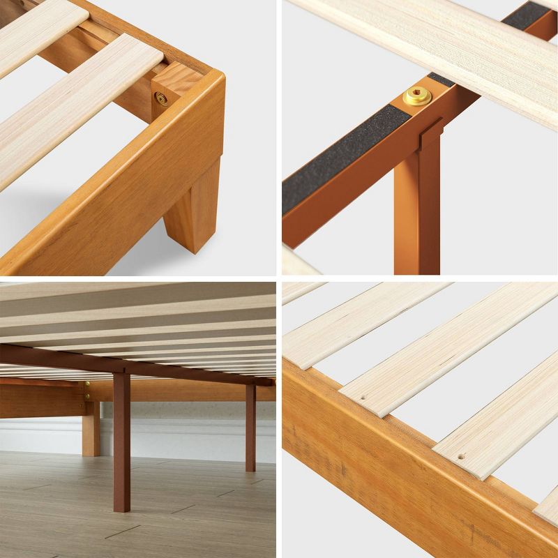 Alexis Deluxe Wood Platform Bed Frame Natural - Zinus, 3 of 6