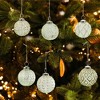 AuldHome Design Farmhouse Ball Christmas Ornaments, 6pc Set; Distressed Metal Ball Vintage Mercury Glass Style Rustic Holiday Decorations - 2 of 4