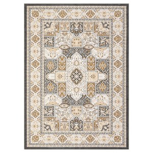 Modern Geometric Trellis Washable Area Rug - Non-Slip Low-Pile Indoor Carpet for Living Room, Bedroom, Dining Room & Office - 1 of 1