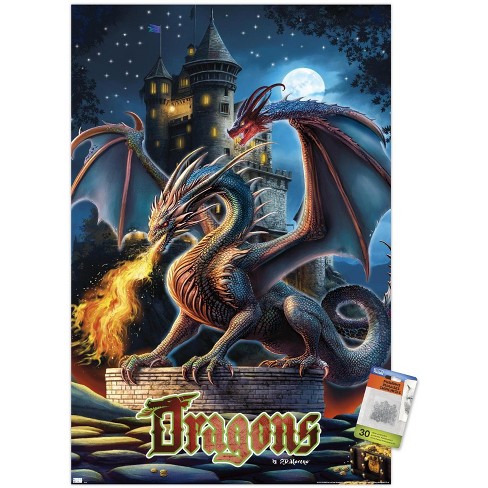 Trends International PD Moreno - Dragon Castle Unframed Wall Poster Prints - image 1 of 4