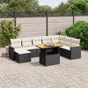 vidaXL Garden Sofa Set Black PE rattan Large Modular Garden Sofa Set - 2 of 4