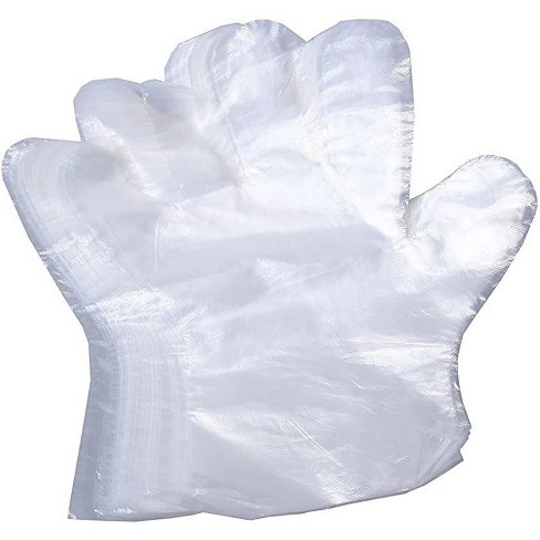 Large Plastic Disposable Gloves for Kitchen Cooking Cleaning Food Prep 