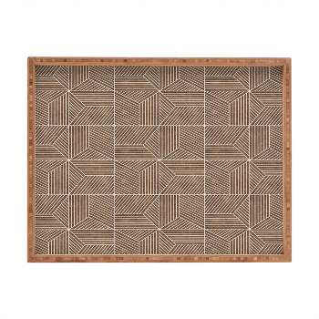 Little Arrow Design Co bohemian geometric tiles brow Rectangle Bamboo Tray - Deny Designs