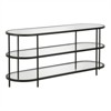 Black Bronze Oval TV Stand - Henn&Hart - 2 of 4