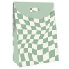 Big Dot of Happiness Sage Green Checkered Party - Gift Favor Bags - Party Goodie Boxes - Set of 12 - image 3 of 4