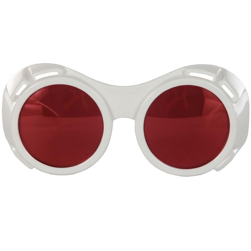 HalloweenCostumes.com   Hyper Vision Goggles White/Red, Multicolored, 2 of 3