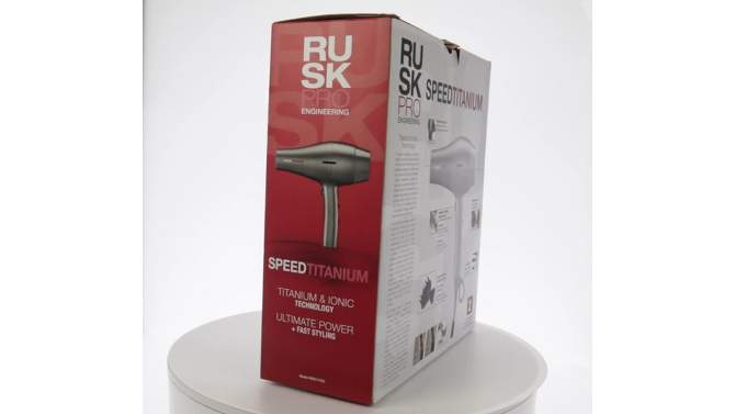 Rusk Speed Titanium Hair Dryer - IRP6177UC - 1 Pc, 2 of 7, play video