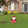 Big Dot of Happiness Jolly Santa Claus Merry Christmas - Outdoor Lawn Sign - Christmas Party Yard Sign - 1 Piece - 3 of 4
