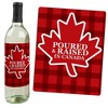 Big Dot of Happiness Canada Day - Canadian Party Decorations for Women and Men - Wine Bottle Label Stickers - Set of 4 - 3 of 4