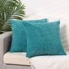 Unique Bargains Chenille Throw Solid Color Couch Sofa Home Decoration Pillow Covers 2 Pcs - 2 of 4