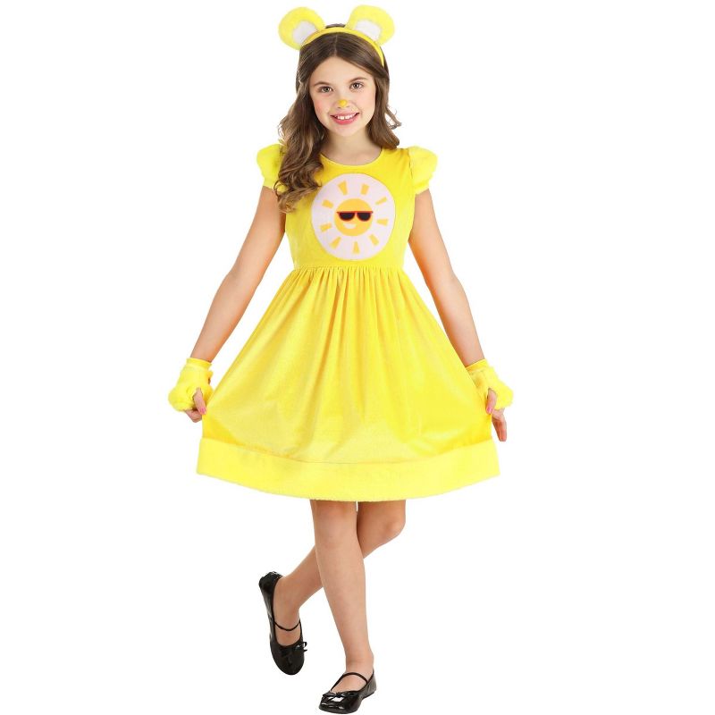 HalloweenCostumes.com Funshine Bear Party Dress Girl's Costume., 1 of 10