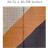 Wrapables Satin Neckerchief Square Scarf 26.5 x 26.5 Inches, Browns - 2 of 4