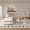 L Shaped Sectional Couch 134 Inch 4-Seater Modern Modular Sofa with Ottoman,Chenille Deep Seat Couches for Living Room, Bedroom and Apartment - 2 of 4