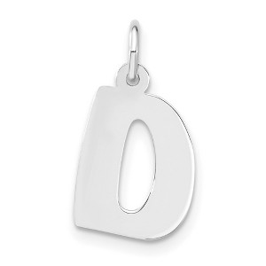 Black Bow Jewelry Sterling Silver, Kate Collection, Bubble Block Initial D Pendant - 1 of 4