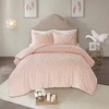 Vynxaria Tufted Cotton Chenille Medallion Comforter Set - Grey King/Cal King, Shabby Chic Style - 2 of 4