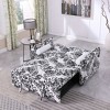 NicBex Modern Convertible Sleeper Chair,Pull-out Sofa Bed with Adjustable Back,Soft Couches with Sturdy Wood Frame for Living Room,White Black - 3 of 4
