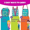 Convertible Insulated Reusable Lunch Bag Tote For Kids & Adults - Unique Straps Converts to a Lunch Box  Shoulder Bag  Or Backpack for School or Work - 3 of 4