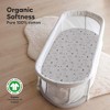 KeaBabies Organic Bassinet Sheet for Baby Girls, Boys, 2-Pack Soothe Bassinet Fitted Sheets, Bedside Bassinet Mattress Sheet - 2 of 4