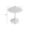 CENGHU Round Dining Table, Modern Kitchen Table 31.5" Tulip Design, Medieval Casual Table Seating 4 People for Dining Room, Kitchen, Living Room - 3 of 4