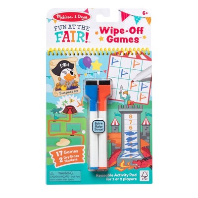 Melissa & Doug Write-On/Wipe-Off Activity Games Pad