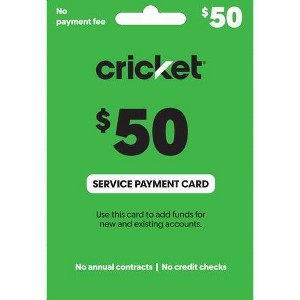 Cricket Wireless SPC V1 VPLN $50 - 1 of 1