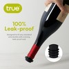 True Preserve: Vacuum Seal Stoppers bottle preserver, Wine Bottle Cork Set, Wine Saver and Stopper, Accessories for Wine Bottles, Black, Set of 2 - 4 of 4