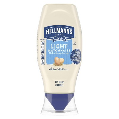 Hellmann's Light Mayonnaise Squeeze - 11.5oz