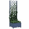 vidaXL Garden Planter Blue grey Polypropylene Large Planters - 3 of 4