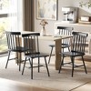 HOMCOM Windsor Dining Chairs Set, Farmhouse Wooden Kitchen Chairs with Rubber Wood Frame, Spindle Back for Dining Room, Living Room - 2 of 4