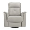 Genuine Leather Swivel Glider Reclining Chair with Luxury Style - 2 of 4