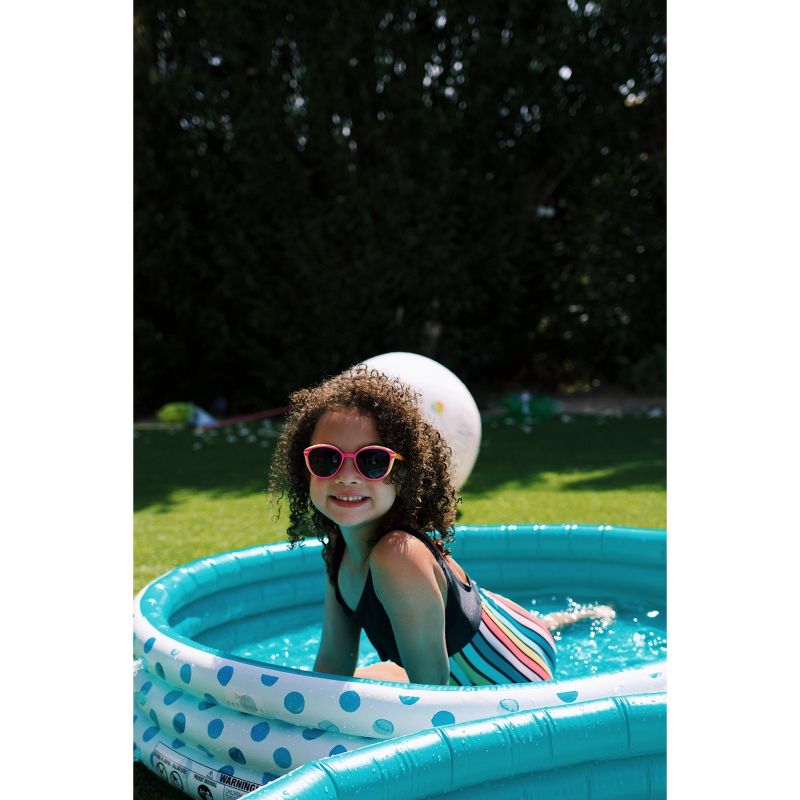 CocoNut Outdoor Rae Dunn 54" Mini/Kiddie Pool - Aqua Polka Dot Patterned - HELLO SUMMER, 2 of 5