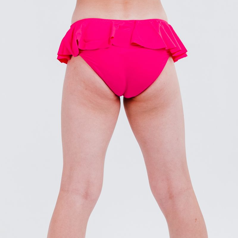 Calypsa Girl's Ruffled Full Coverage Bikini Bottom, 3 of 4