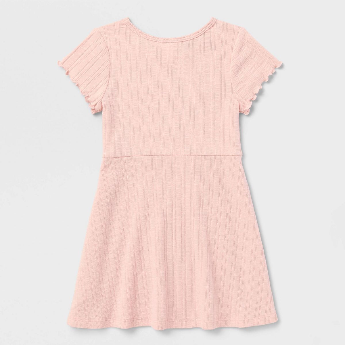 Toddler Girls' Solid Ribbed Dress - Cat & Jack™ - thumbnail 3