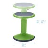 ECR4Kids SitWell Wobble Stool, Adjustable Height, 1 - 2 of 4