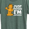 Women's - Garfield - Pretend Im Listening Short Sleeve Graphic T-Shirt - 2 of 4