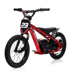 Electric Dirt Bike for Kids Ages 6-12, 250W Electric Balance Bike, 15.5MPH Max Speed & 3 Speed Settings, 24V/5.2AH Battery - 1 of 4