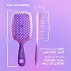 UNbrush Holiday Ombre Purple Detangling Hair Brush Gift Set - 2pk - 4 of 4