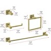 Elegant Lighting Isla 4-Piece Bathroom Hardware Set in Brushed Gold - 2 of 4